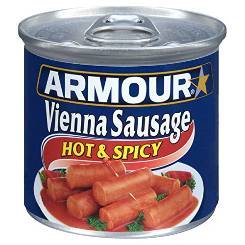 Armour Star Vienna Sausage, Hot &Amp; Spicy Flavored, Canned Sausage