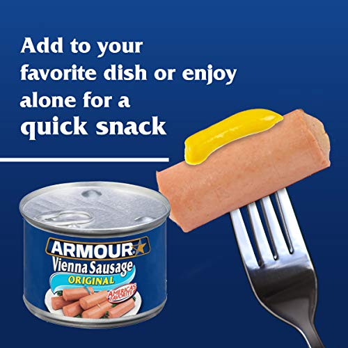 Armour Star Vienna Sausage, Original Flavor, Canned Sausage, 9.2...