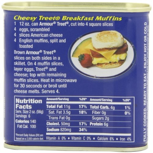 Armour Treet Luncheon Meat, 12-Ounce Pack Of 6