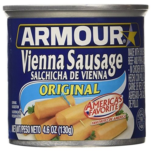 Armour Vienna Original Sausage, Six 4.75oz. Cans