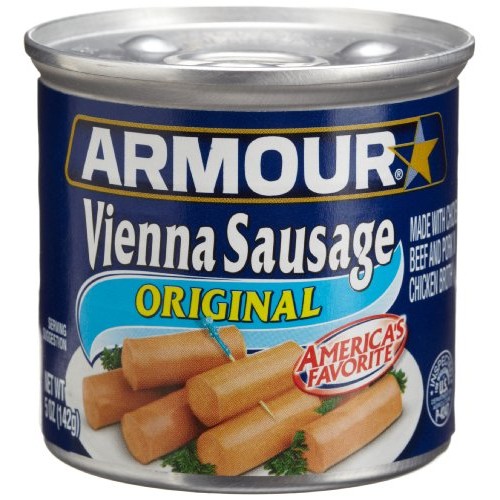Armour Vienna Sausage, Original, 5-Ounce Cans Pack of 48