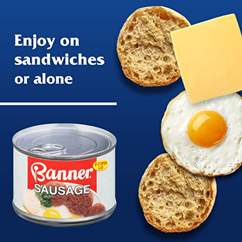 Banner Sausage, Canned Sausage, 10.5 OZ Pack of 12