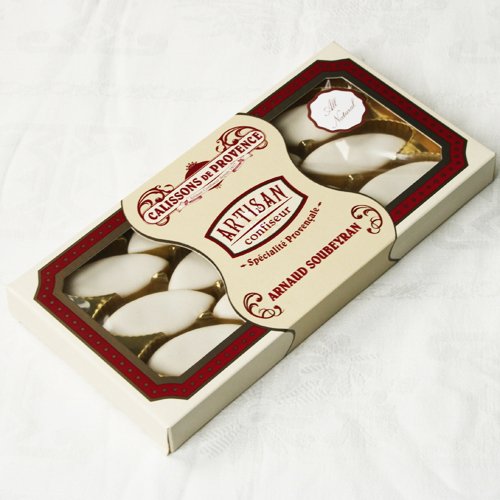 Calissons De Provence In Beige Gift Box - 12 Piece 140 Gram