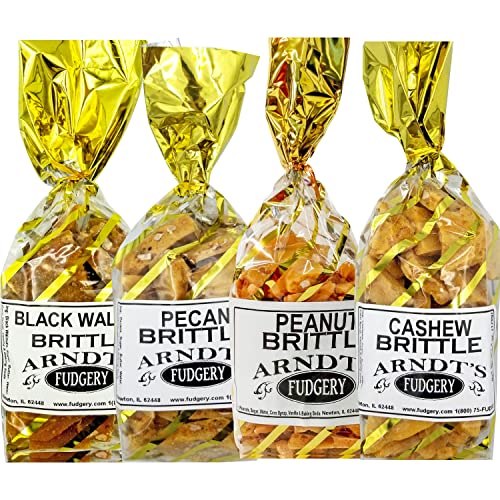 Brittle Assorted Flavors Peanut 2, Pecan 1, Cashew 1