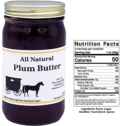 Flavored Butters Plum - 8 Oz Jar - Qty 3 Jars