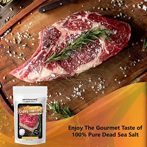 Aromasong 100% Natural Sea Salt Bulk Food Grade 19 Lb, Kosher Sa
