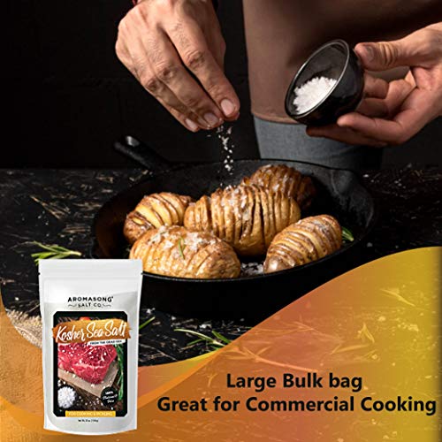 Aromasong 100% Natural Sea Salt Bulk Food Grade 19 Lb, Kosher Sa