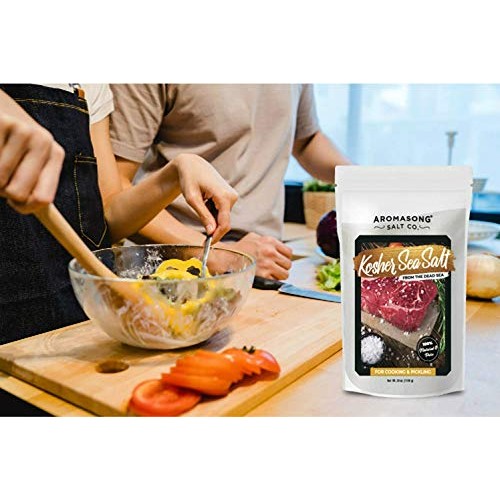 Aromasong 100% Natural Sea Salt Bulk Food Grade 19 Lb, Kosher Sa