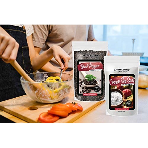 Aromasong Organic Medium Coarse Sea Salt Bulk Resealable Bag O