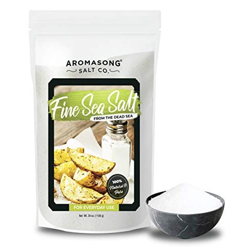 Aromasong Organic Sea Salt, - Fine Grain Table Salt , Large B