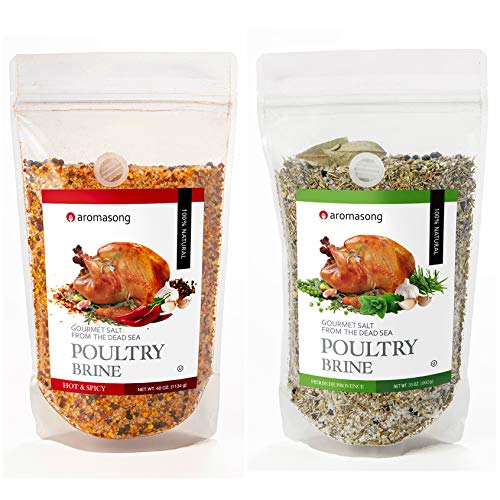 Aromasong Turkey Brine, Herbs De Provence With Hot &Amp; Spicy Combo