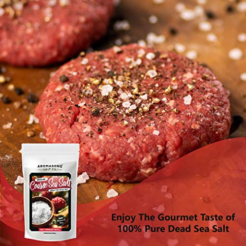 Aromasong Organic Sea Salt, - Kosher Salt Grain, Large Bulk Rese