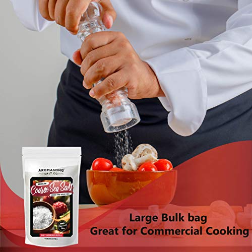 Aromasong Organic Sea Salt, - Kosher Salt Grain, Large Bulk Rese