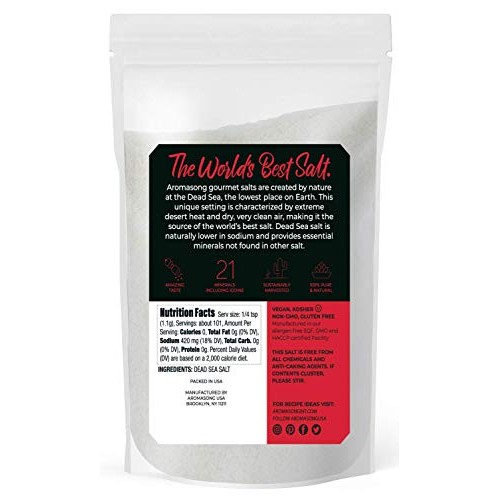 Aromasong Organic Sea Salt, - Kosher Salt Grain, Large Bulk Rese