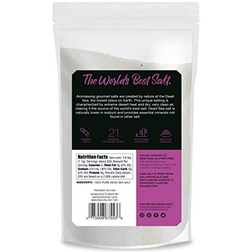 Organic Sea Salt Bulk Food Grade 19 Lb, Coarse Grain, Large Rese