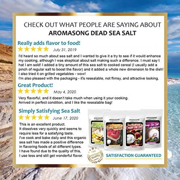 Organic Sea Salt, Coarse Grain, Large Bulk 2.43 Lb. Resealable B