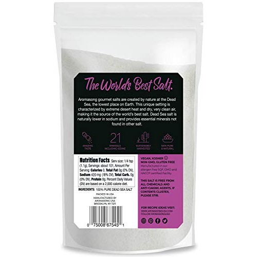 Organic Sea Salt, Coarse Grain, Large Bulk 2.43 Lb. Resealable B