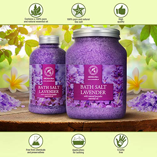 Sea Salt Lavender With Natural Lavender Essential Oil 1300G - La