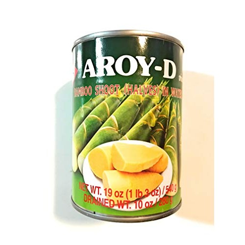 Aroy-D Bamboo Shoot Halves In Water 19 Oz4 Pack