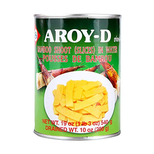Aroy-D Bamboo Shoot Slices In Water 19Oz, 2 Pack