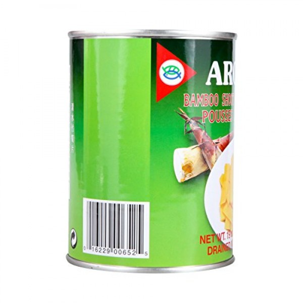 Aroy-D, Bamboo Shoots Slices in Water, 19 oz