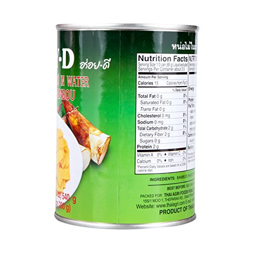 Aroy-D, Bamboo Shoots Slices In Water, 19 Oz