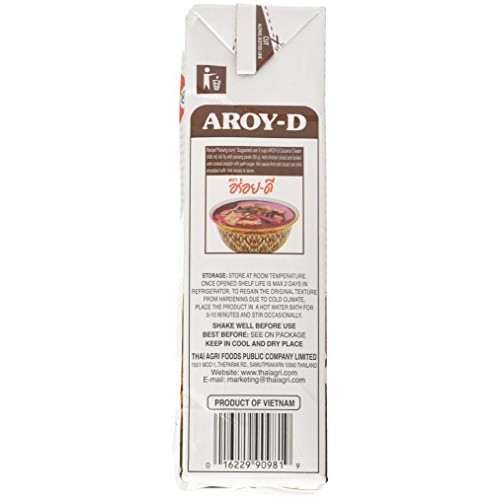 Aroy-D Pure Coconut Cream, 33.8 Fluid Ounce Pack Of 3