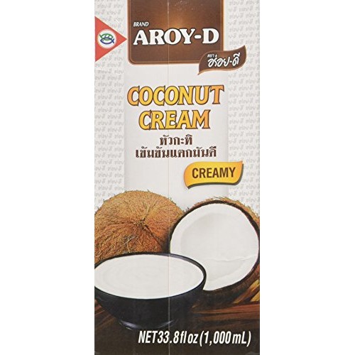 Aroy-D Pure Coconut Cream, 33.8 Fluid Ounce Pack Of 3