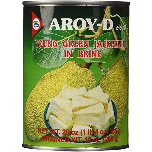 Aroy-D Young Green Jackfruit In Brine, 20 Ounce Pack Of 6