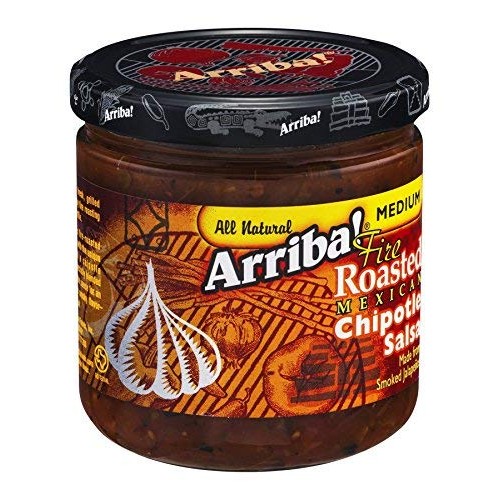 Arriba! Chipotle Salsa, 16-Ounce Glass Pack Of 6