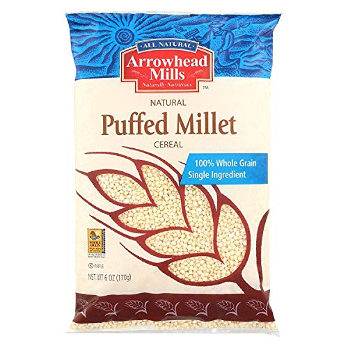 Arrowhead Mills Puffed Millet Cold Cereal, 6 Ounce - 12 Per Case.