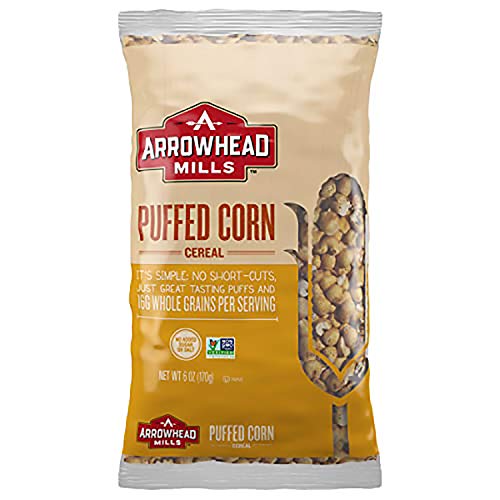 Arrowhead Mills Cereal, Puffed Corn, 6 Ounce Pack Of 12