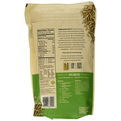 Arrowhead Mills Flour Rye Organic, 20 Oz
