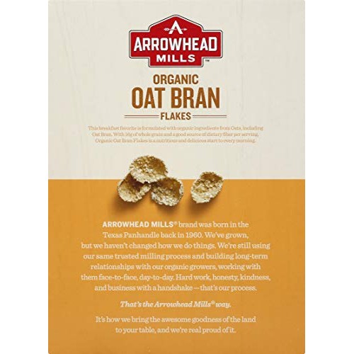 Arrowhead Mills Organic Cereal, Oat Bran Flakes, 12 Oz. Box Pac Arrowhead Mills Organic Cereal, Oat Bran Flakes, 12 Oz. Box Pac