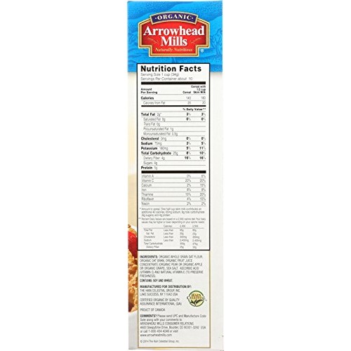 Arrowhead Mills Organic Cereal, Oat Bran Flakes, 12 Oz. Box Pac Arrowhead Mills Organic Cereal, Oat Bran Flakes, 12 Oz. Box Pac