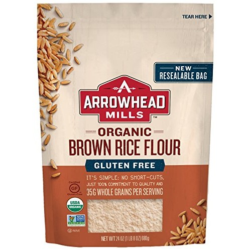 Arrowhead Mills Organic Gluten Free Brown Rice Flour, 24 Oz. Pa