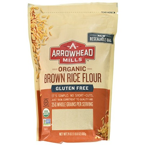 Arrowhead Mills Organic Gluten-Free Brown Rice Flour, 24 Oz.