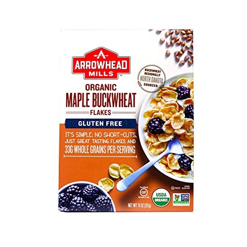 Arrowhead Mills Organic Maple Buckwheat Flakes, 10 Ounce Box