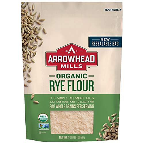Arrowhead Mills Organic Rye Flour, 20 Ounce Bag Pack Of 6