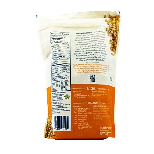 Arrowhead Mills, Pearled Barley, Organic, 28 Oz