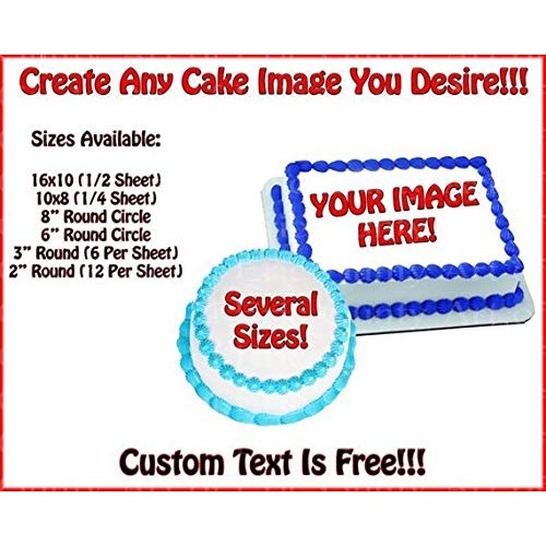 8 Round - Custom Cake Or Cupcake Birthday - Uniquie - Edible Ca