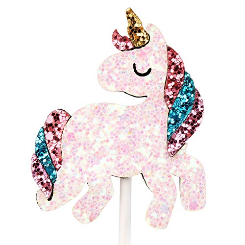 Artczlay Happy Birthday Cake Topper Rainbow Unicorn Color Super