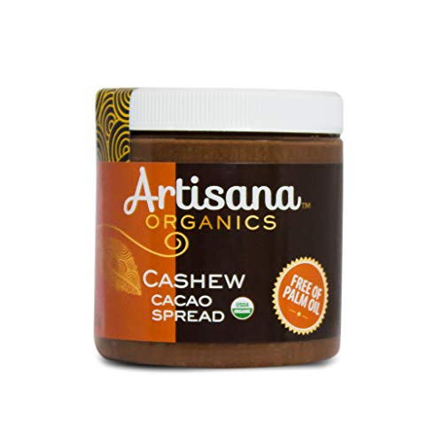 Artisana Organics Cashew Cacao Spread, 9.5Oz Recyclable Plastic Jar