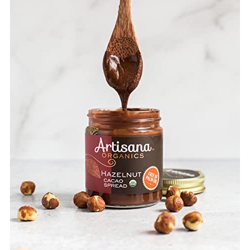 Artisana Organics Hazelnut Cacao Spread, 9.5 oz | No Palm Oil, S...
