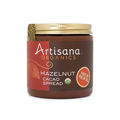 Artisana Organics Hazelnut Cacao Spread, 9.5 oz | No Palm Oil, S...