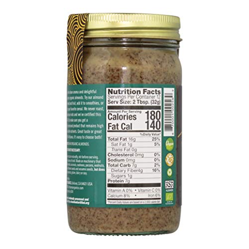 Artisana Organics Non Gmo Raw Almond Butter, 14 Oz