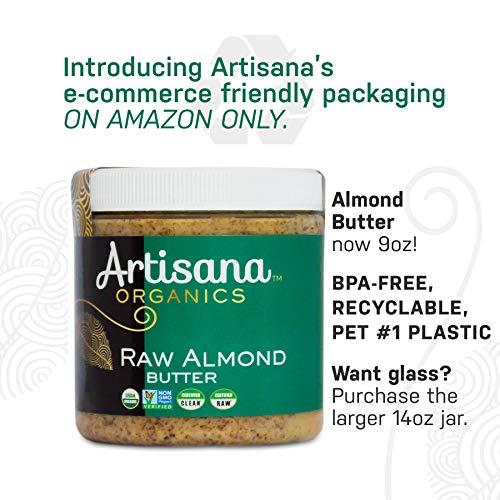 Artisana Organics Non Gmo Raw Almond Butter, 9 Oz | No Sugar Add