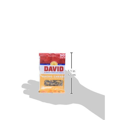 David Seed Sunflower Seeds, Nacho Cheese, 0.8 Ounce, 36 Count