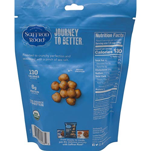 Saffron Road Dried Roasted Chickpeas - Gluten Free Snack - Savor...