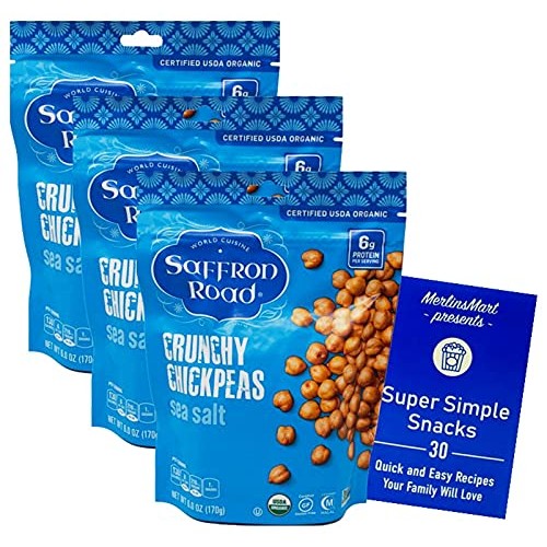 Saffron Road Dried Roasted Chickpeas - Gluten Free Snack - Savor...